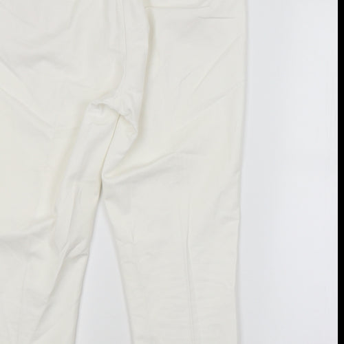 M&S Womens White   Cropped Trousers  L20 in