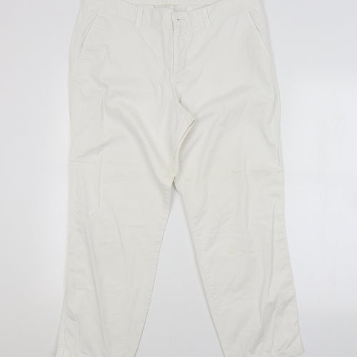 Gap Womens White   Trousers   L25 in