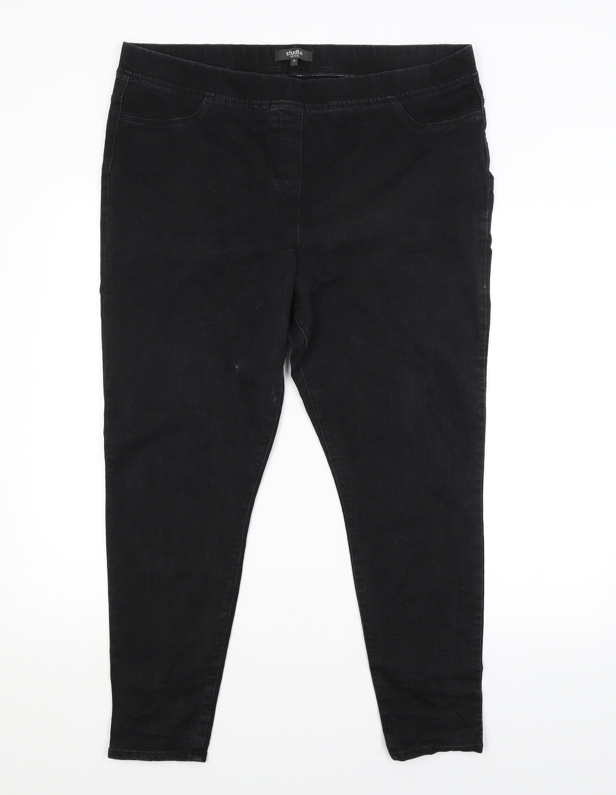 Studio Womens Black   Jegging Jeans Size 18 L26 in
