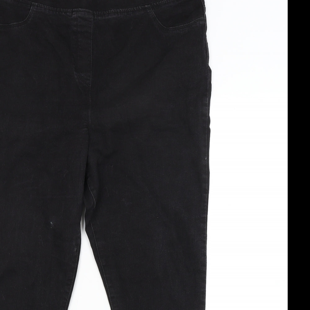 Studio Womens Black   Jegging Jeans Size 18 L26 in