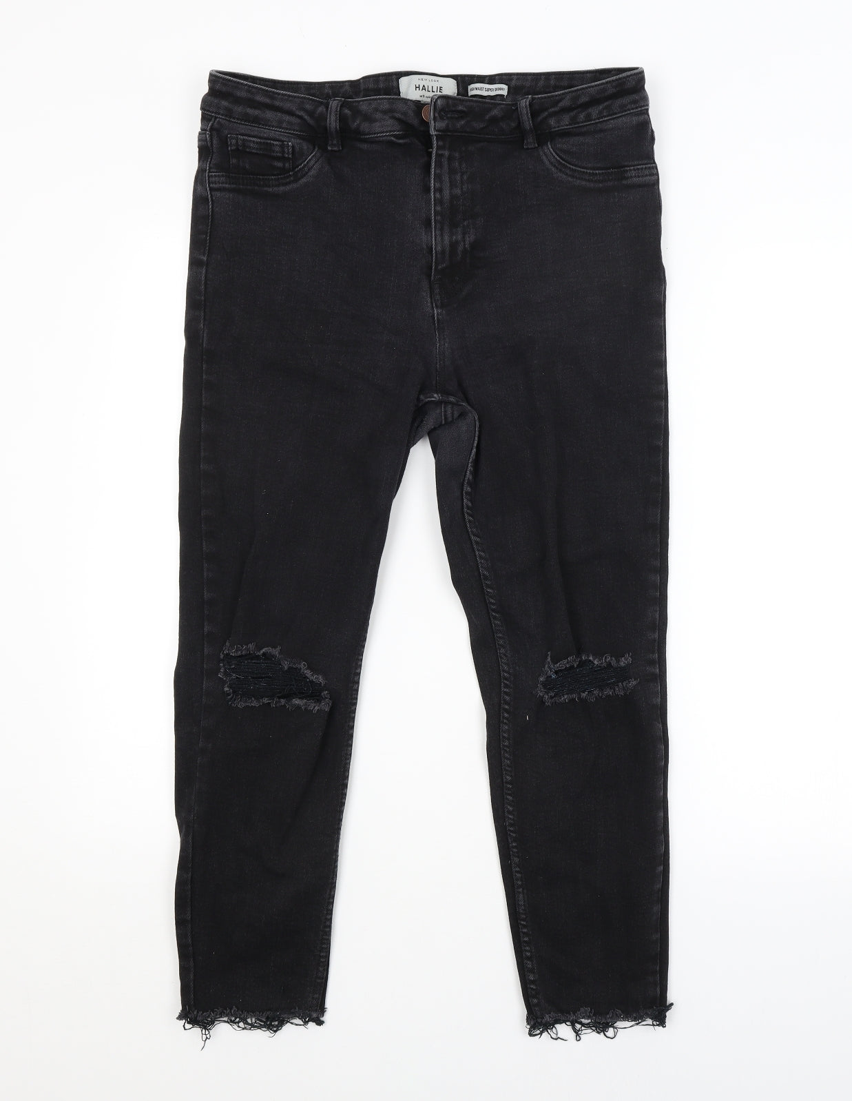 New Look Womens Grey   Skinny Jeans Size 16 L24 in