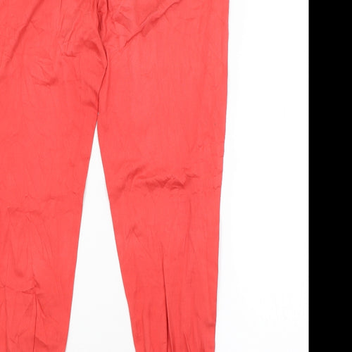 Preworn Womens Red   Trousers  Size 16 L27 in