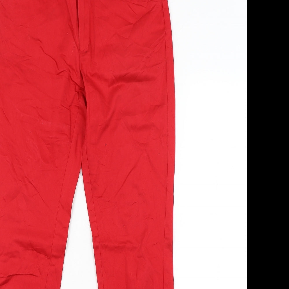 Mango Womens Red   Tapered Jeans Size 8 L29 in