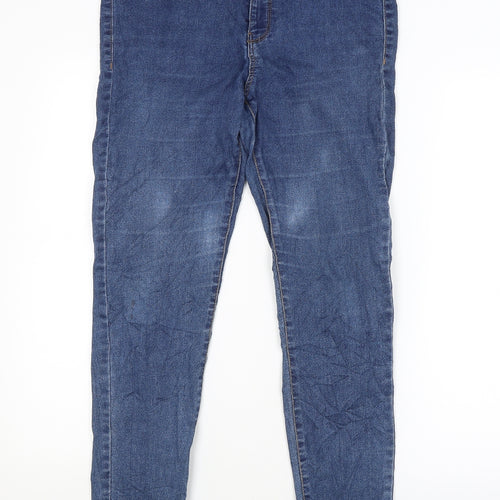 SINSAY Womens Blue   Skinny Jeans Size 14 L28 in