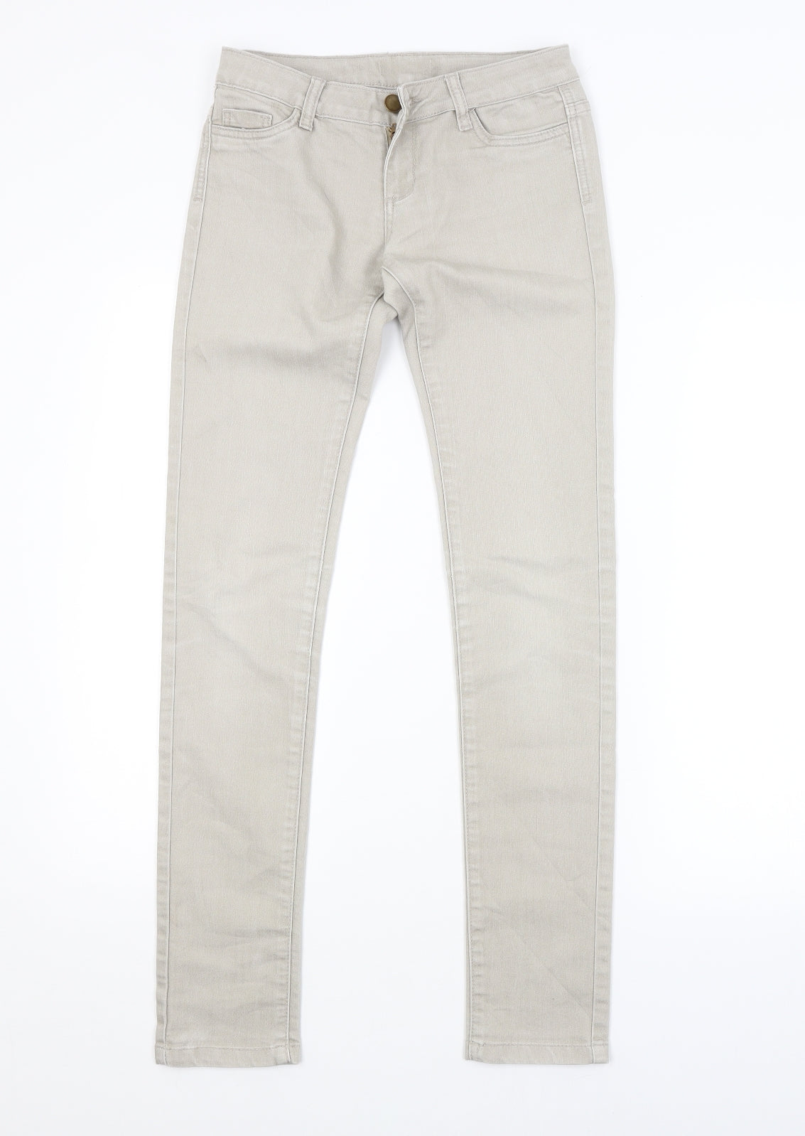 Preworn Womens Grey   Skinny Jeans Size 6 L31 in