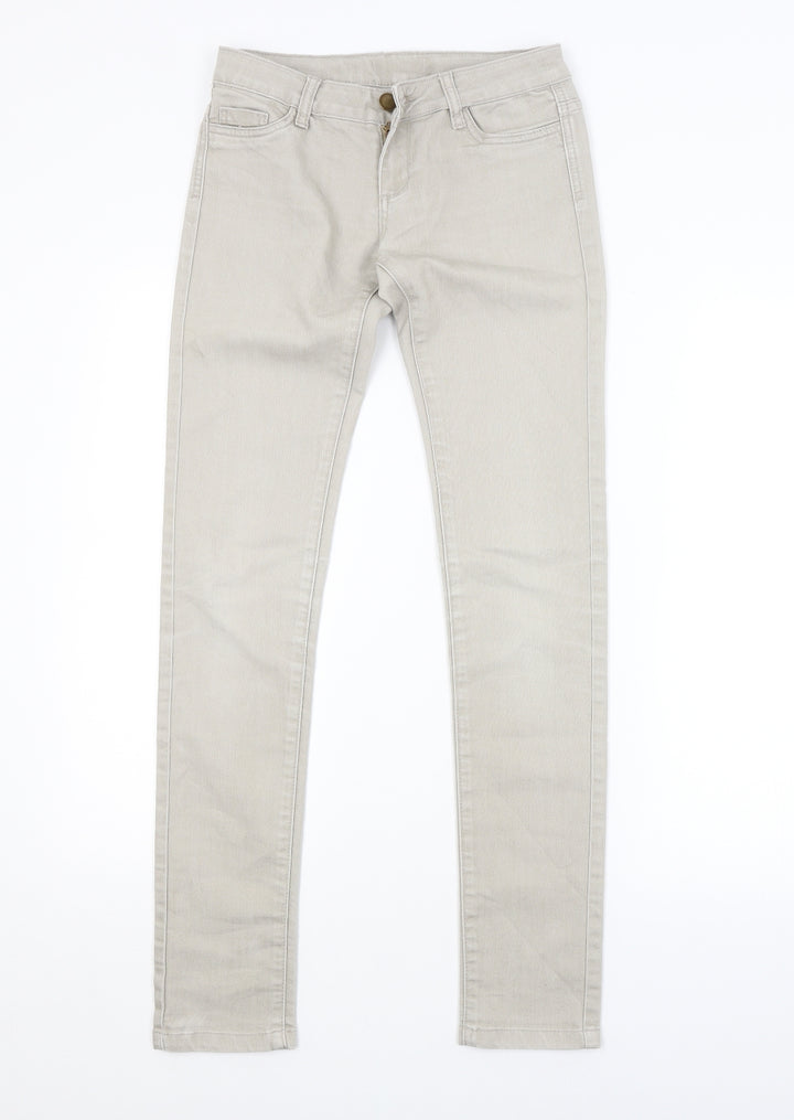 Preworn Womens Grey   Skinny Jeans Size 6 L31 in