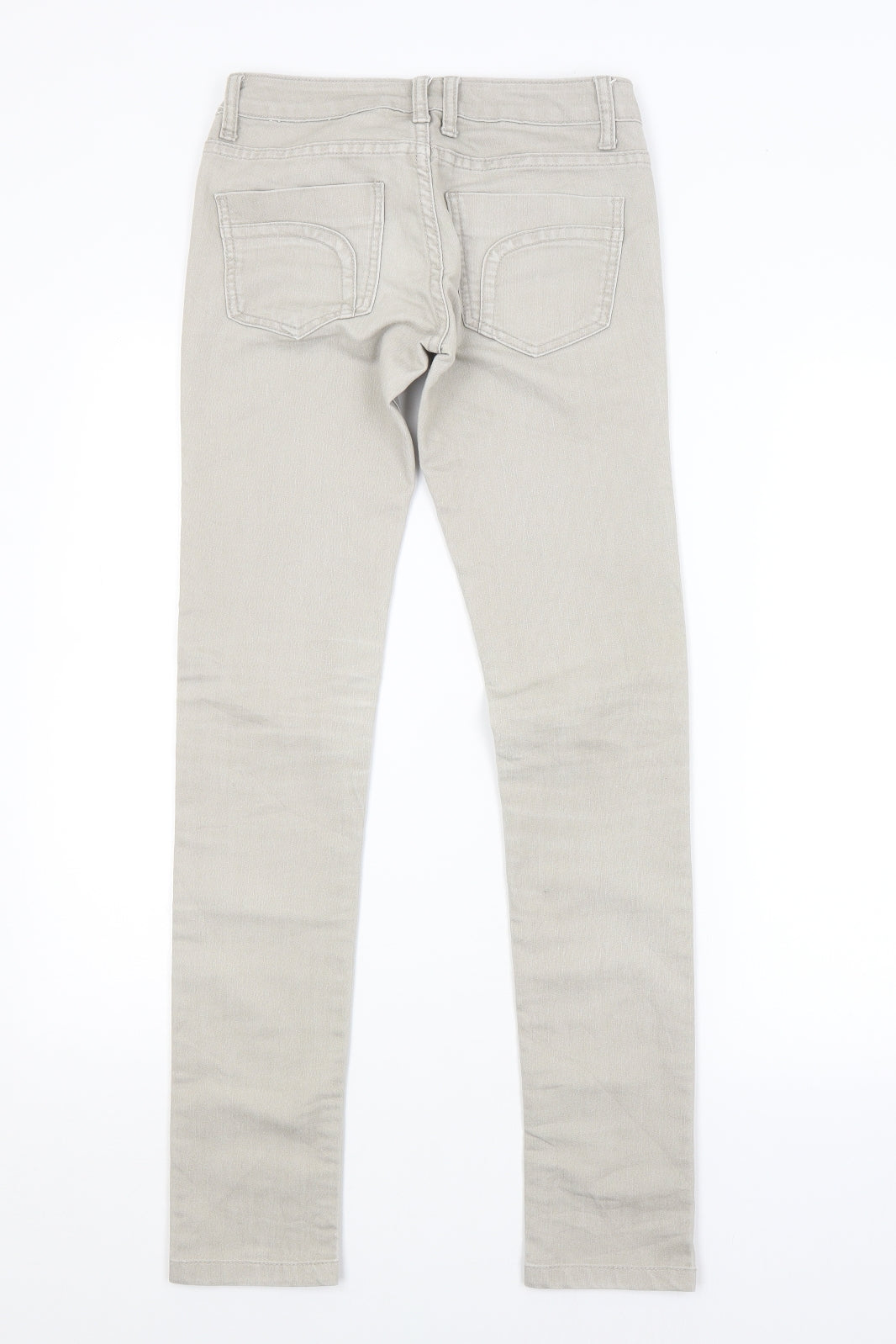 Preworn Womens Grey   Skinny Jeans Size 6 L31 in