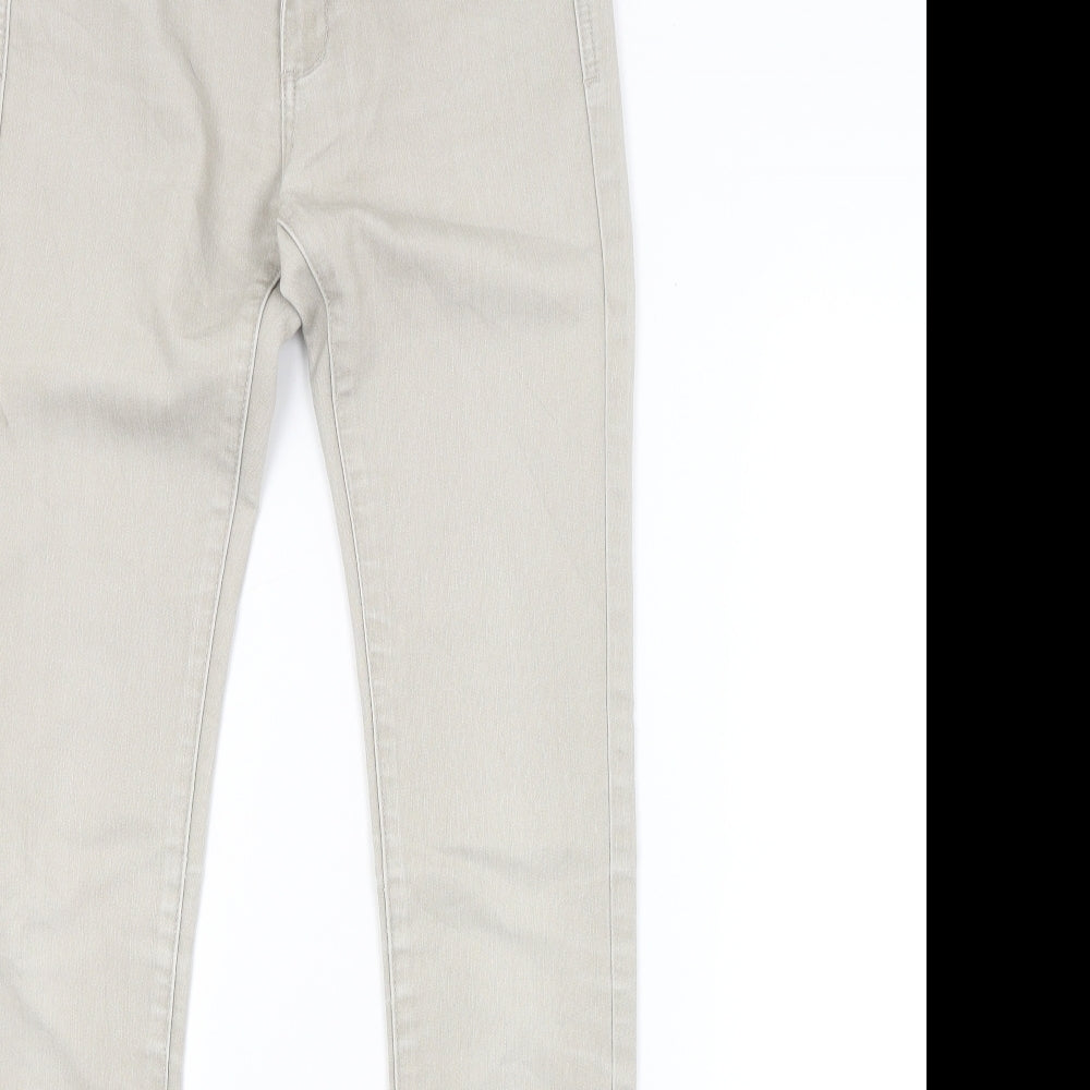 Preworn Womens Grey   Skinny Jeans Size 6 L31 in