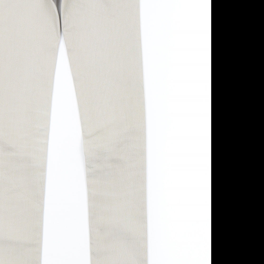 Preworn Womens Grey   Skinny Jeans Size 6 L31 in