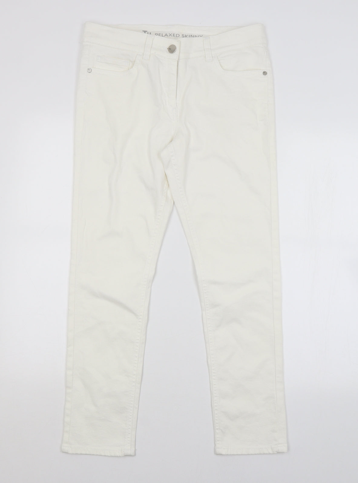 TU Womens White   Skinny Jeans Size 12 L27 in