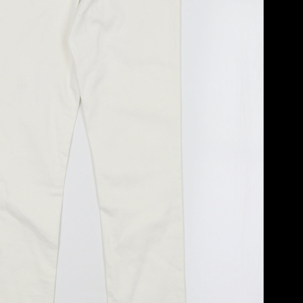 TU Womens White   Skinny Jeans Size 12 L27 in