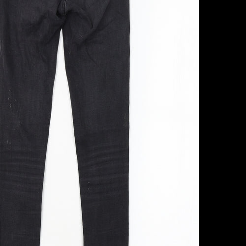 DENIM CO. Womens Grey   Skinny Jeans Size 6 L26 in