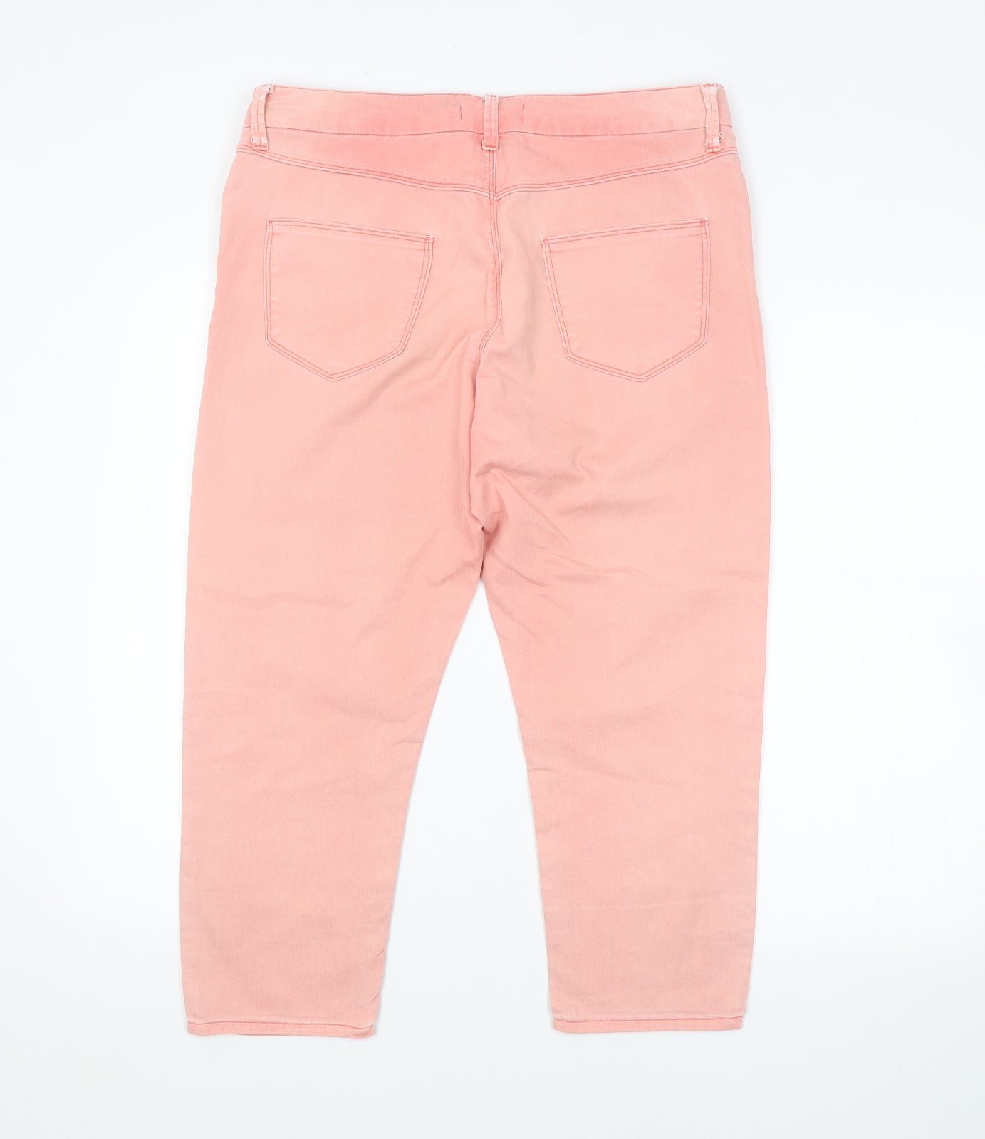 Preworn Womens Pink   Cropped Jeans  L22 in