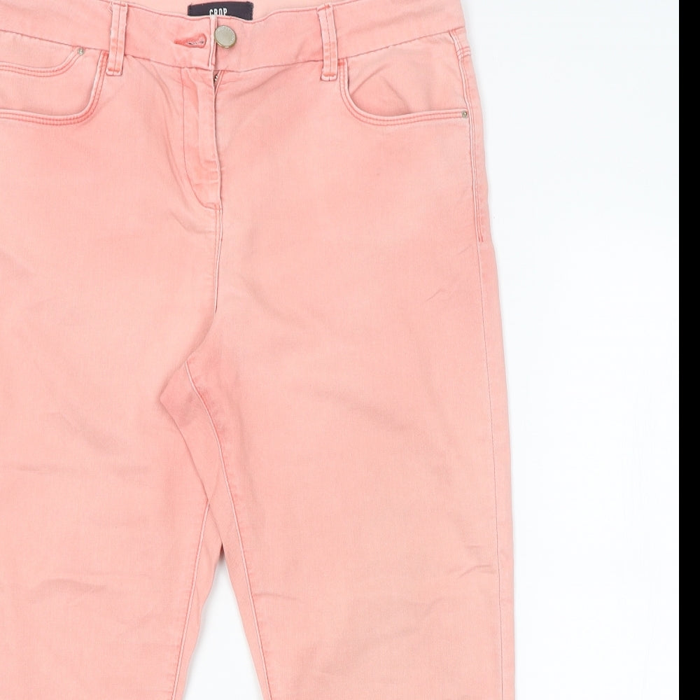 Preworn Womens Pink   Cropped Jeans  L22 in