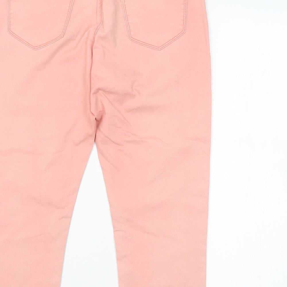 Preworn Womens Pink   Cropped Jeans  L22 in