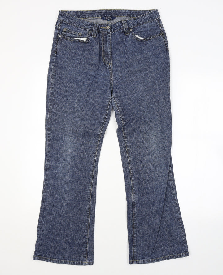 Maine New England Womens Blue Bootcut Jeans Size 21 in L28 in