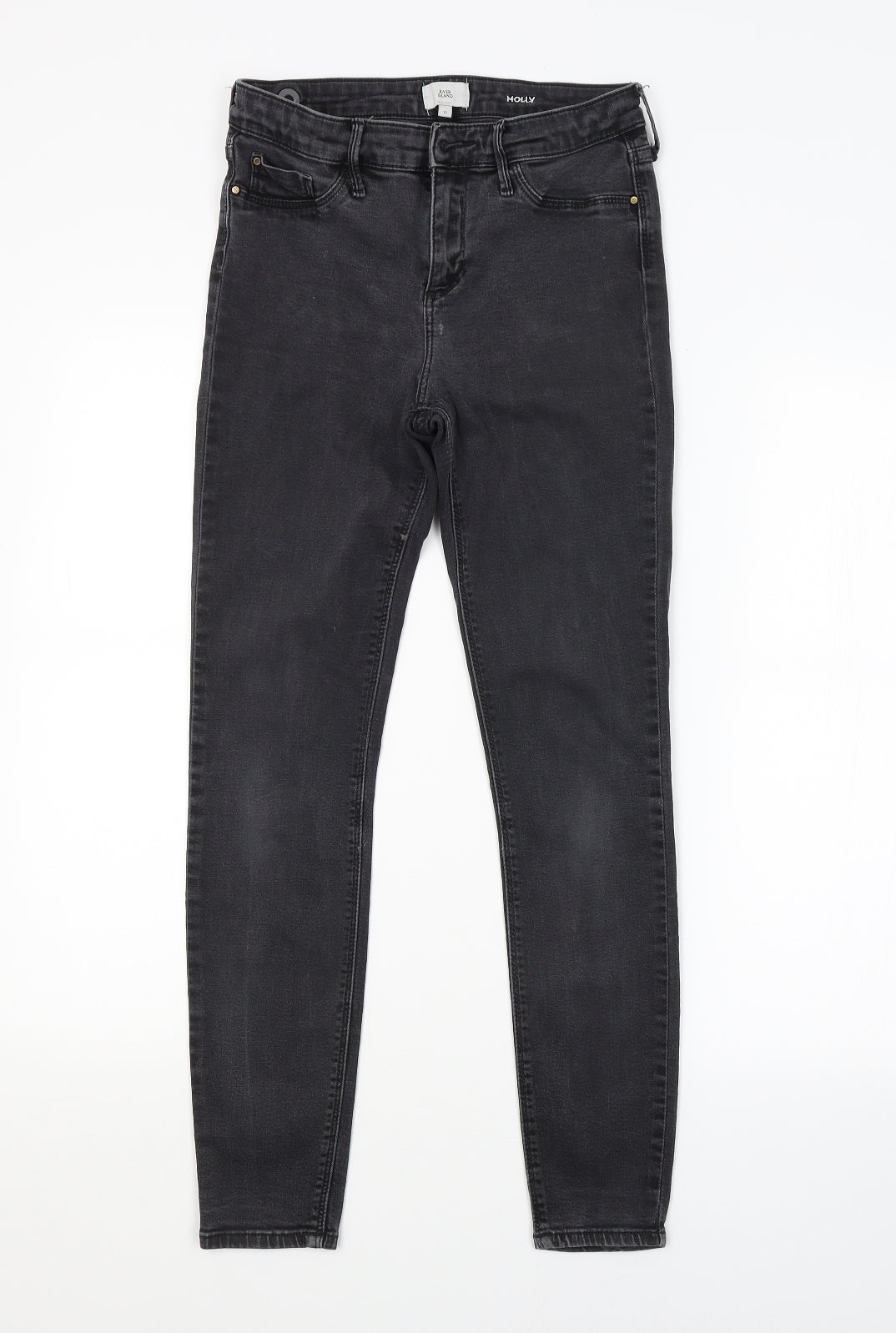 River Island Womens Grey   Skinny Jeans Size 10 L27 in