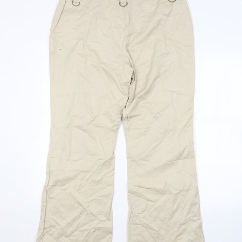 Papaya Womens Beige   Trousers  Size 16 L29 in