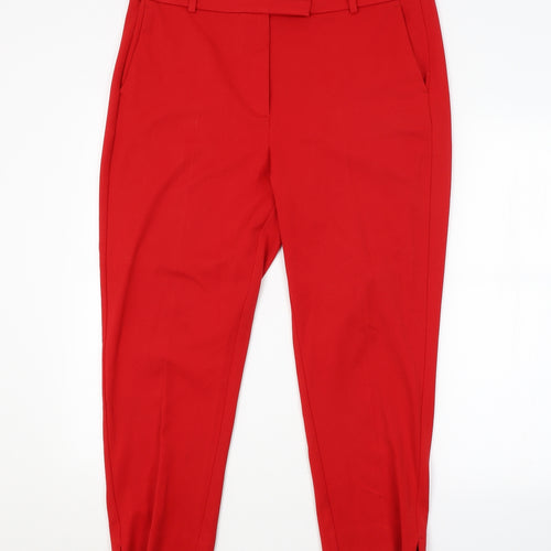 M&S Womens Red   Trousers   L24 in