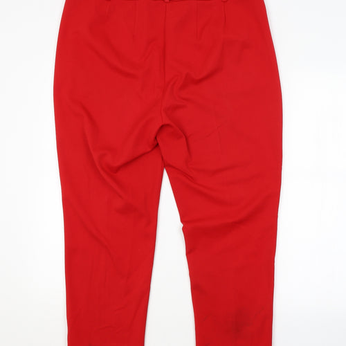 M&S Womens Red   Trousers   L24 in