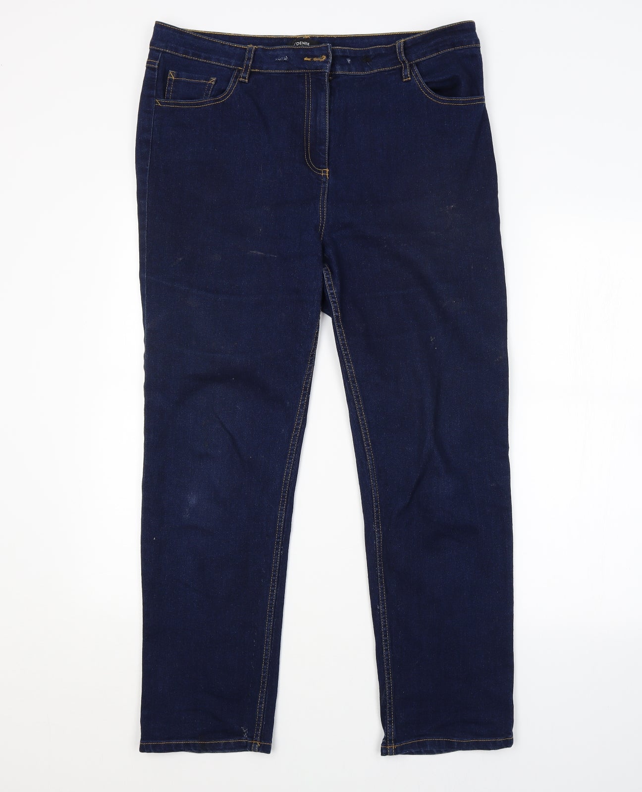 /DENIM Womens Blue   Straight Jeans Size 16 L27 in