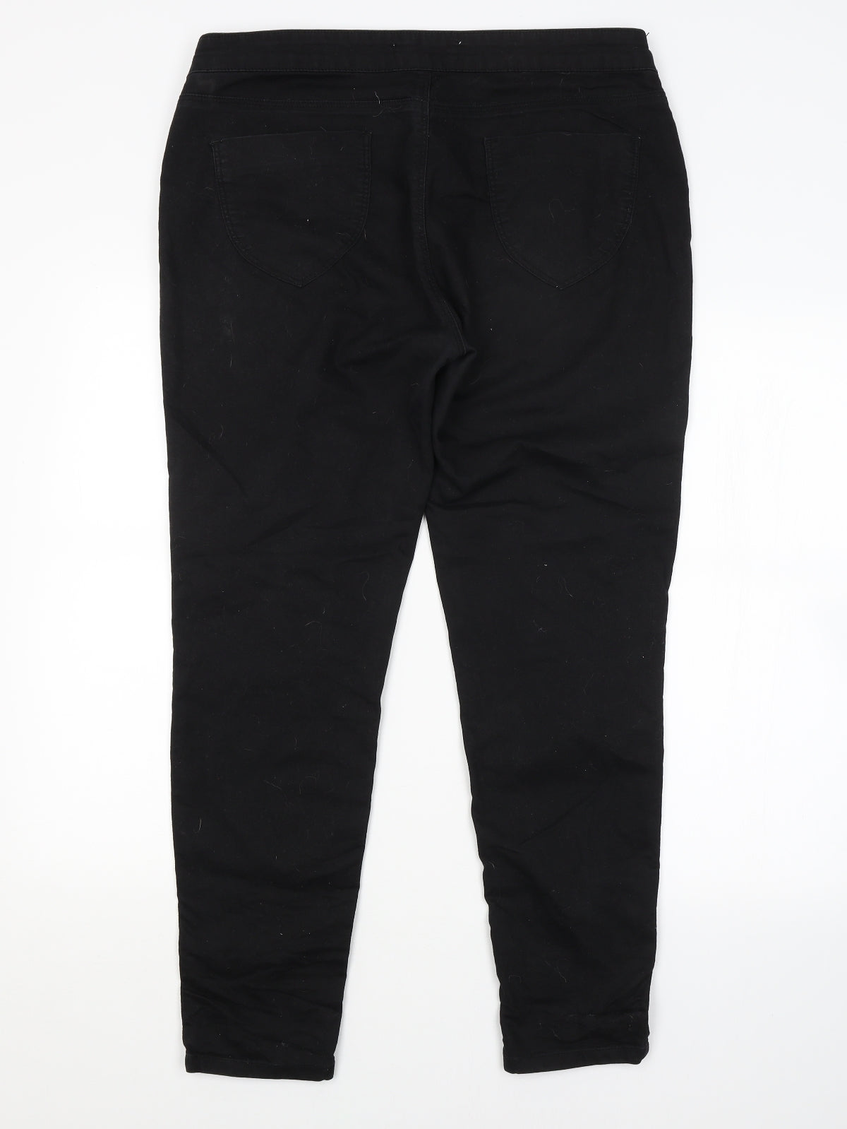 Preworn Womens Black   Straight Jeans Size 12 L28 in