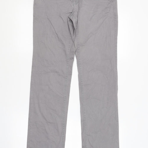 Preworn Womens Grey   Chino Trousers Size 8 L33 in