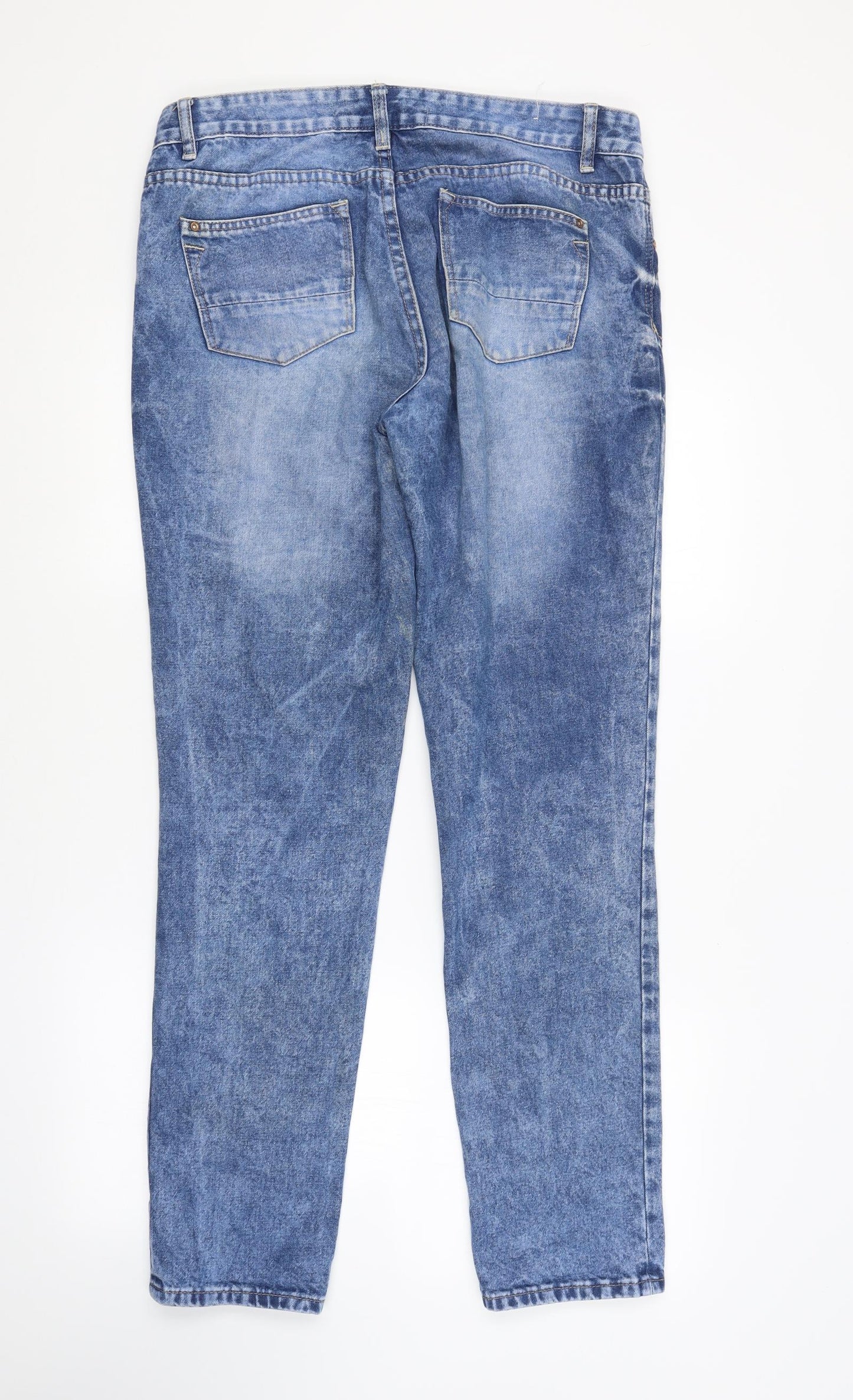New Look Womens Blue   Boyfriend Jeans Size 12 L31 in
