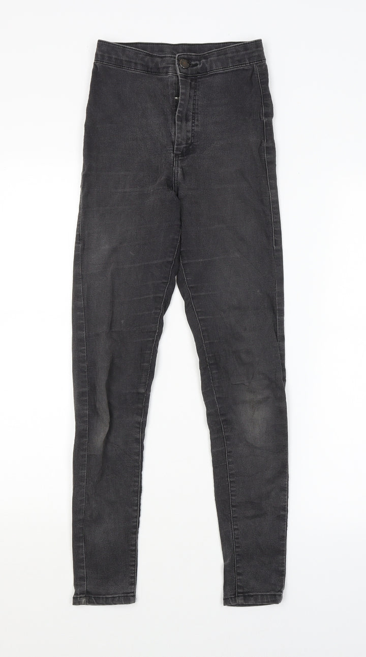 Topshop Womens Grey   Skinny Jeans Size 25 in L30 in