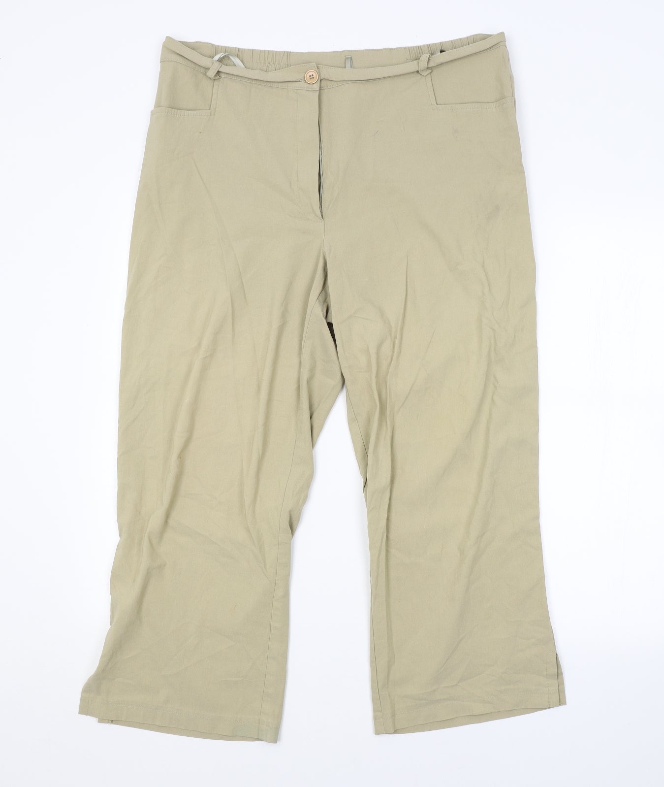 Preworn Womens Green   Trousers  Size 22 L24 in