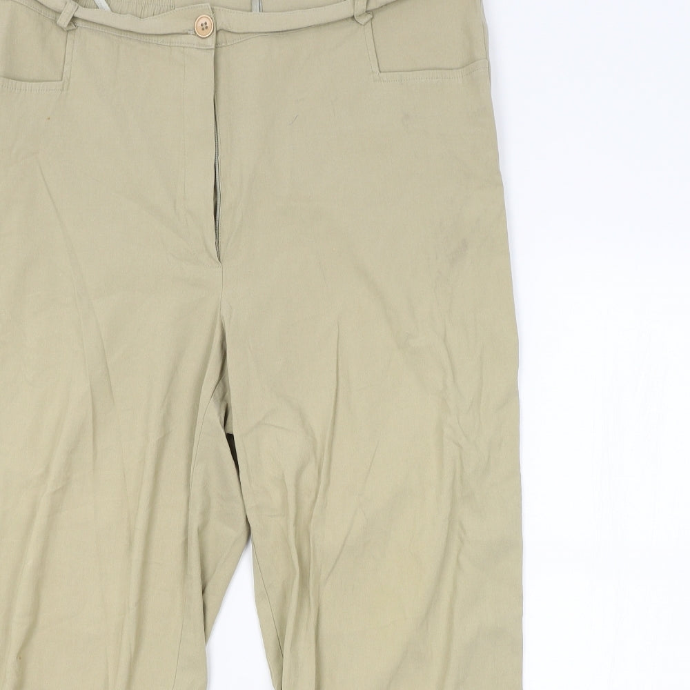 Preworn Womens Green   Trousers  Size 22 L24 in