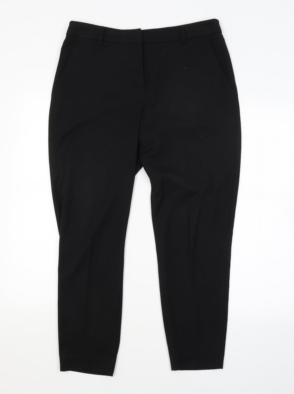 TU Womens Black   Trousers  Size 12 L25 in