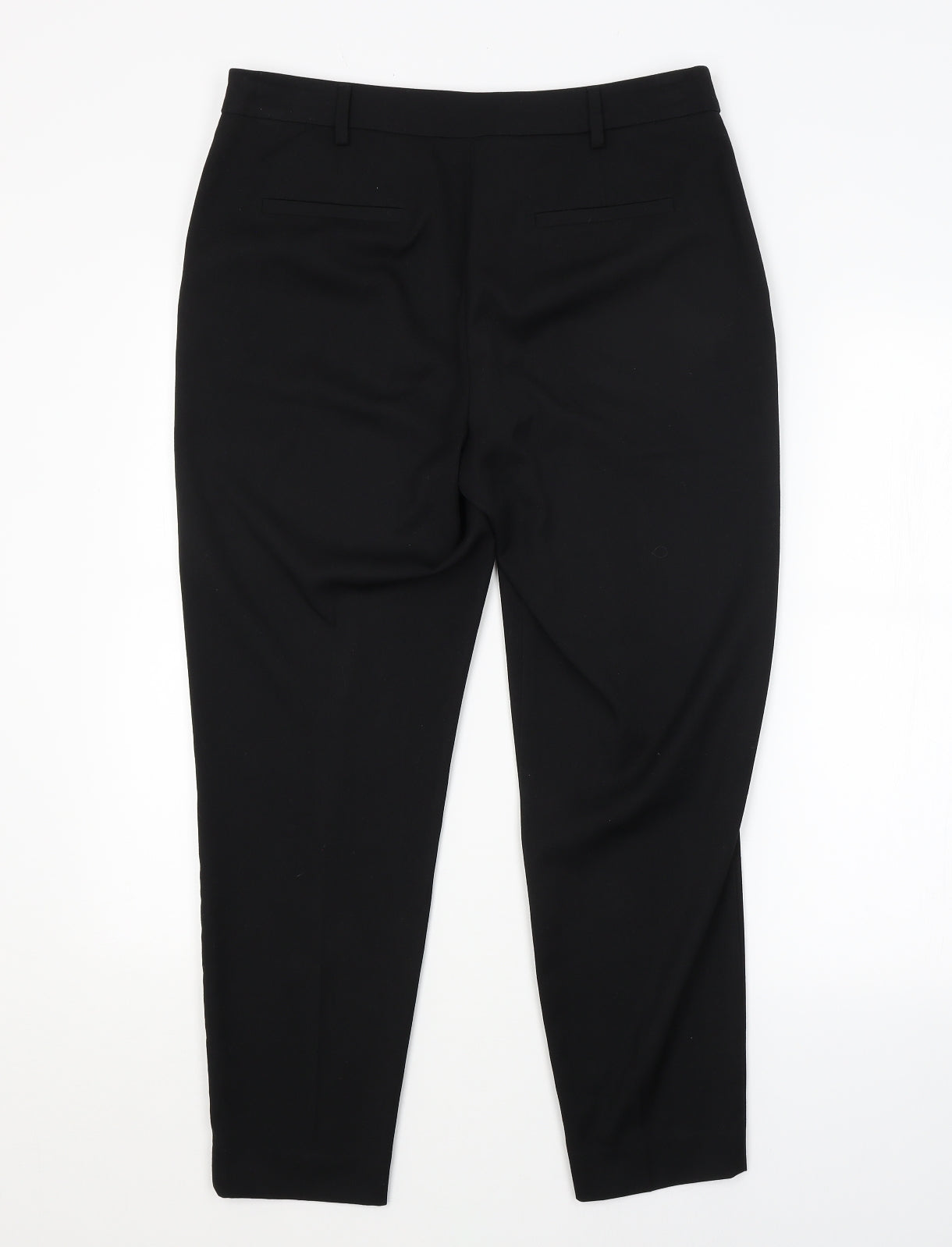 TU Womens Black   Trousers  Size 12 L25 in