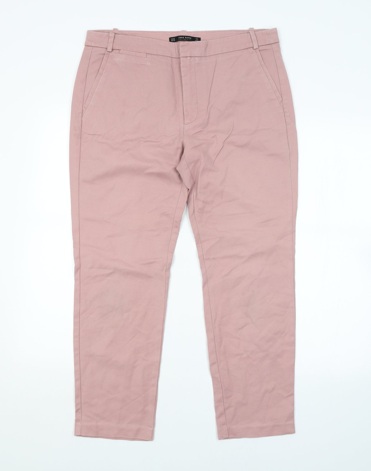 Zara Womens Pink   Trousers  Size 14 L26 in
