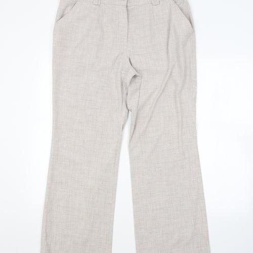 ANNA ROSE Womens Beige   Trousers  Size 18 L29 in