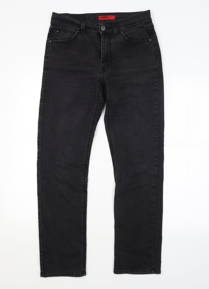 Angels Womens Grey   Straight Jeans Size 10 L27 in