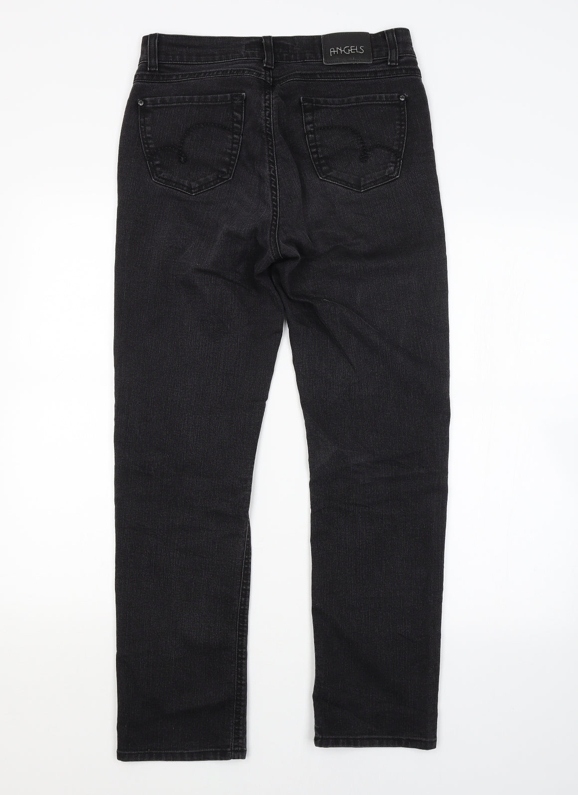 Angels Womens Grey   Straight Jeans Size 10 L27 in