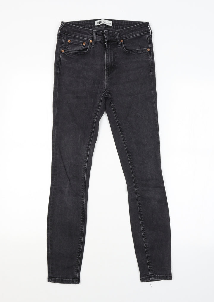Zara Womens Grey   Skinny Jeans Size 6 L26 in