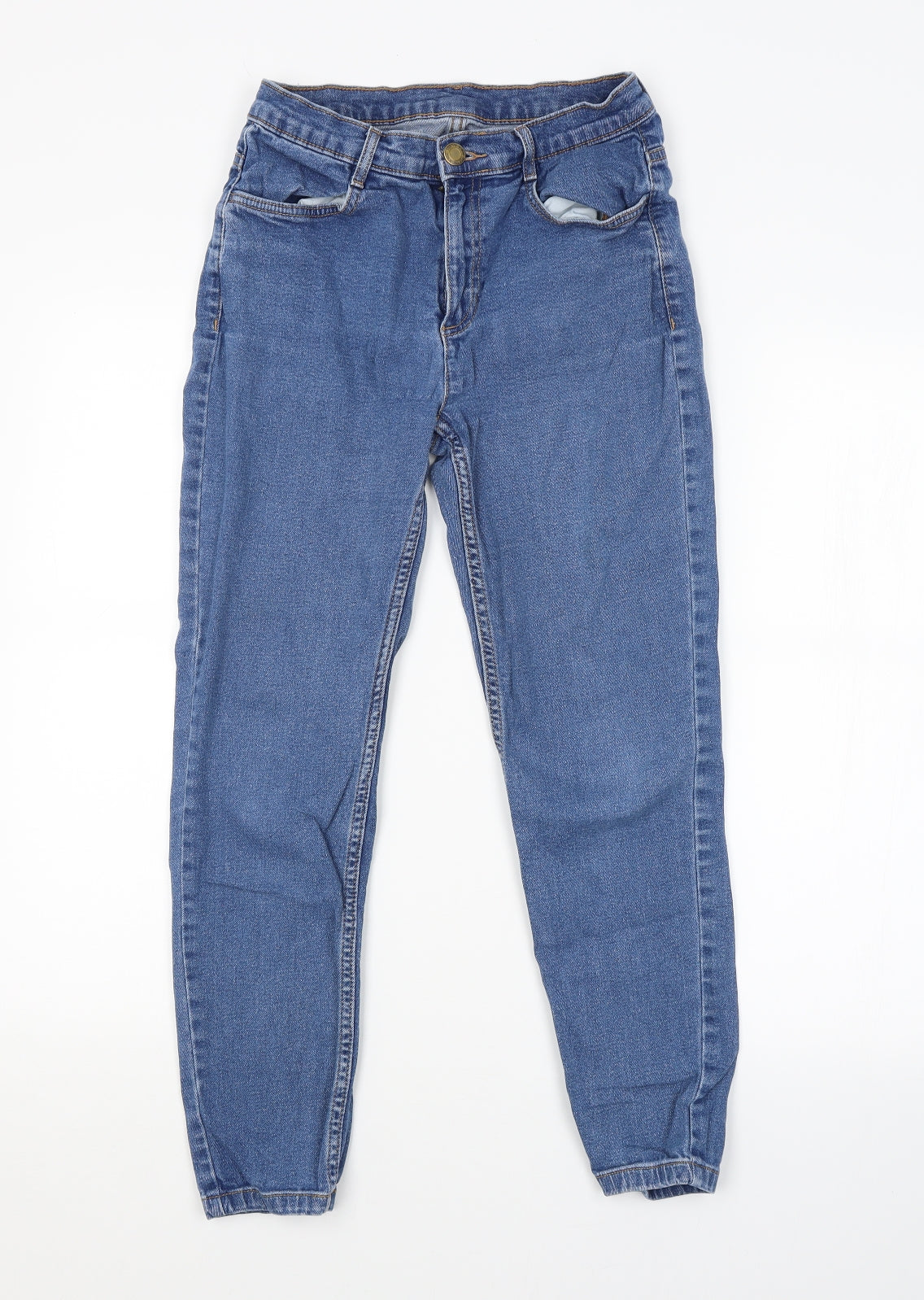 M&S Womens Black   Straight Jeans Size 10 L24 in