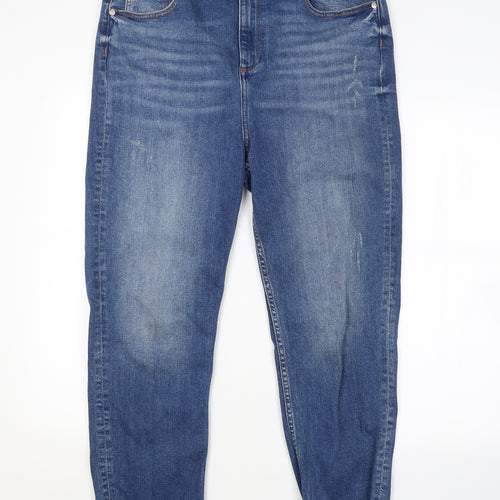 F&F Womens Blue   Cropped Jeans Size 16 L26 in