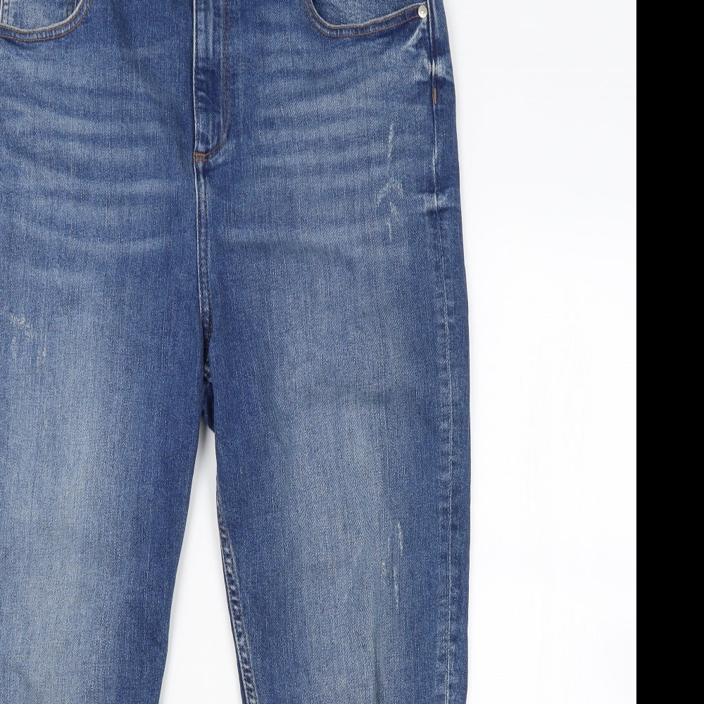 F&F Womens Blue   Cropped Jeans Size 16 L26 in