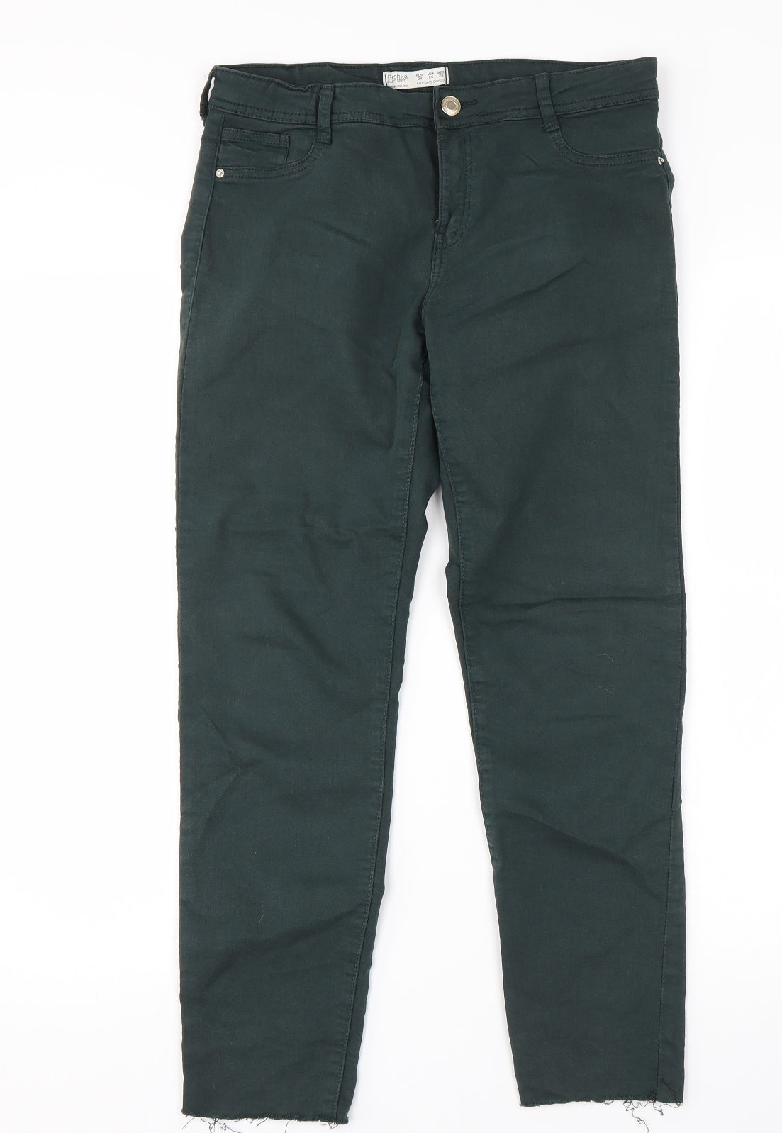 Bershka Womens Green   Skinny Jeans Size 10 L26 in