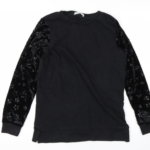 M&S Girls Black   Pullover Jumper Size 11-12 Years