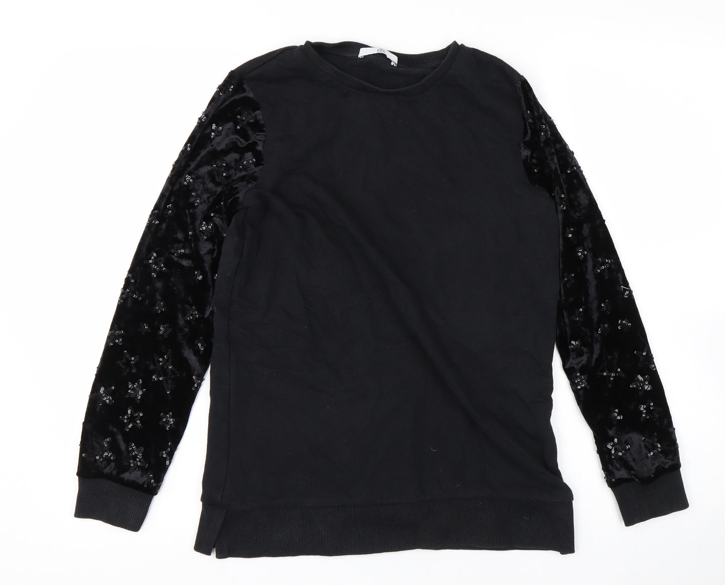 M&S Girls Black   Pullover Jumper Size 11-12 Years