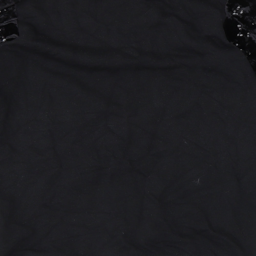 M&S Girls Black   Pullover Jumper Size 11-12 Years