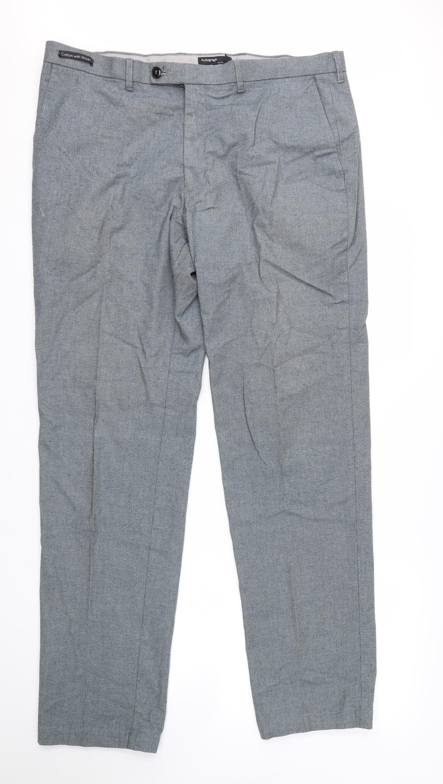 M&S Mens Grey   Trousers  Size 38 L33 in