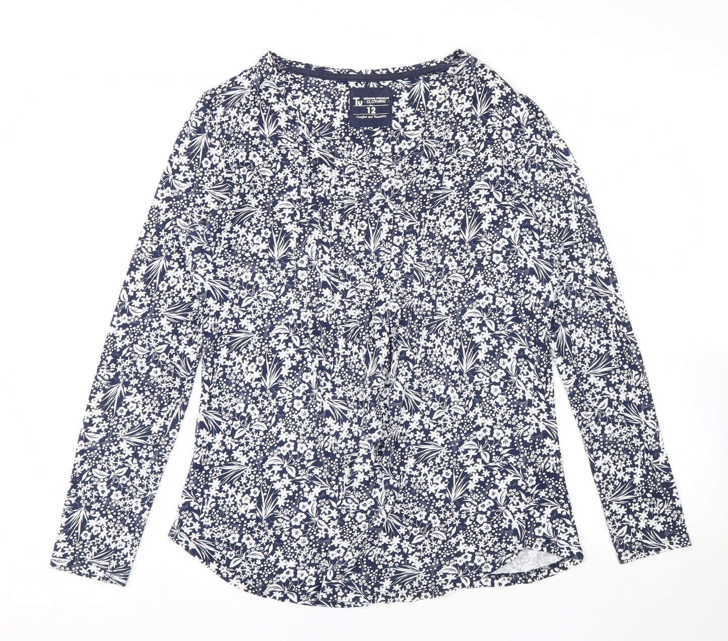 TU Womens Multicoloured Floral  Basic T-Shirt Size 12