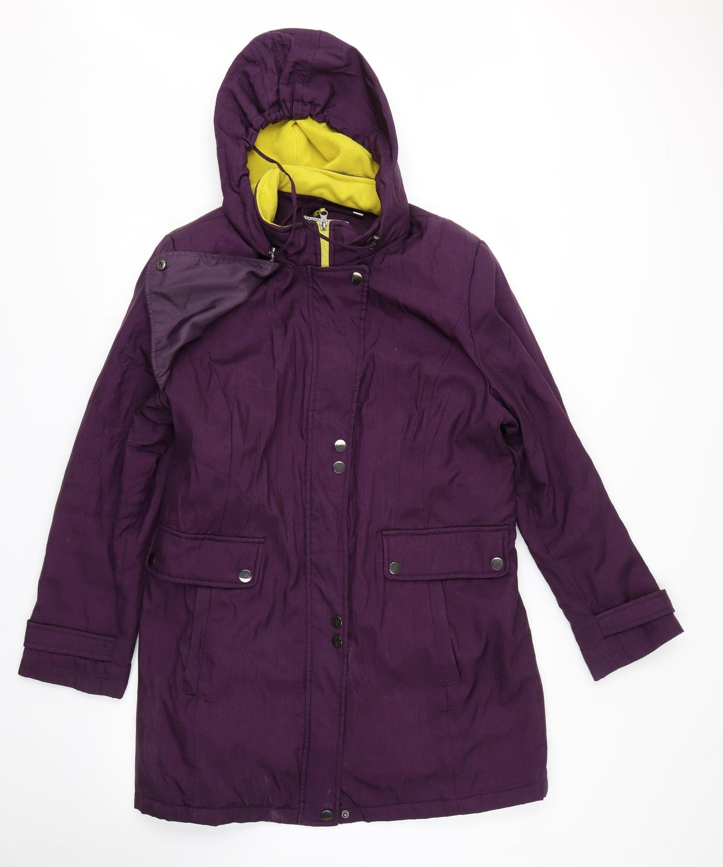 Ble Womens Purple   Rain Coat Coat Size 18