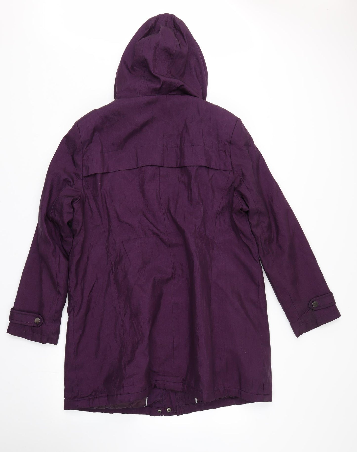 Ble Womens Purple   Rain Coat Coat Size 18