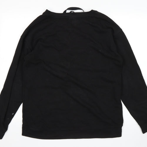Preworn Womens Black   Pullover Sweatshirt Size M